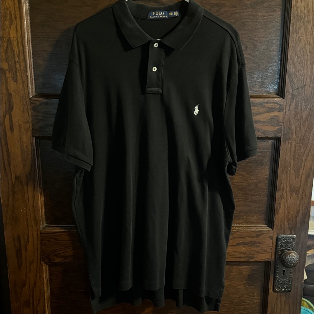 Polo by Ralph Lauren Classic Black Polo Shirt, Size XXL